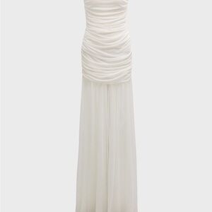 Retrofete Strapless White Gown